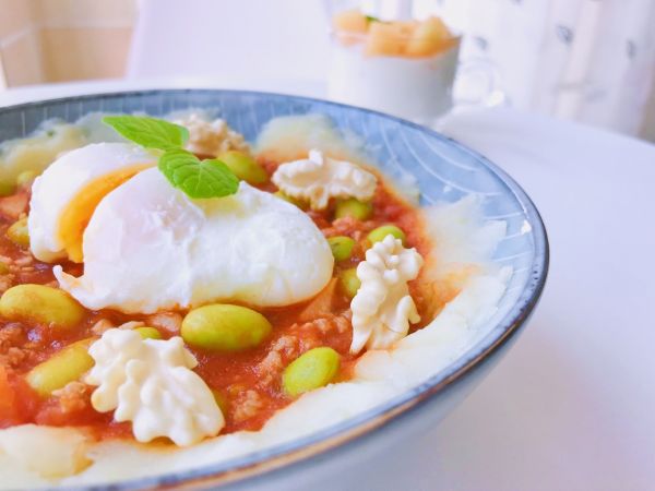 番茄肉末土豆泥