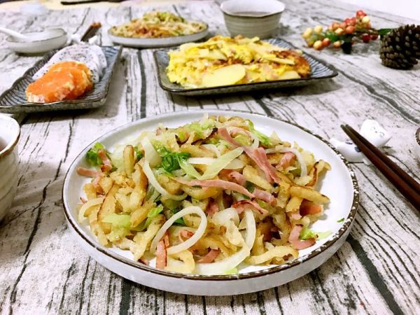 火腿鸡蛋煎土豆