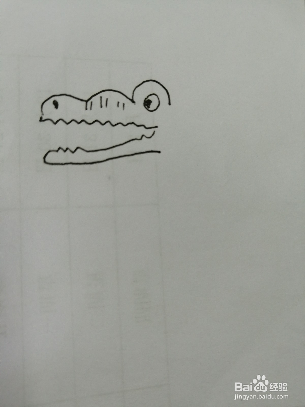 简笔画可爱的鳄鱼怎么画