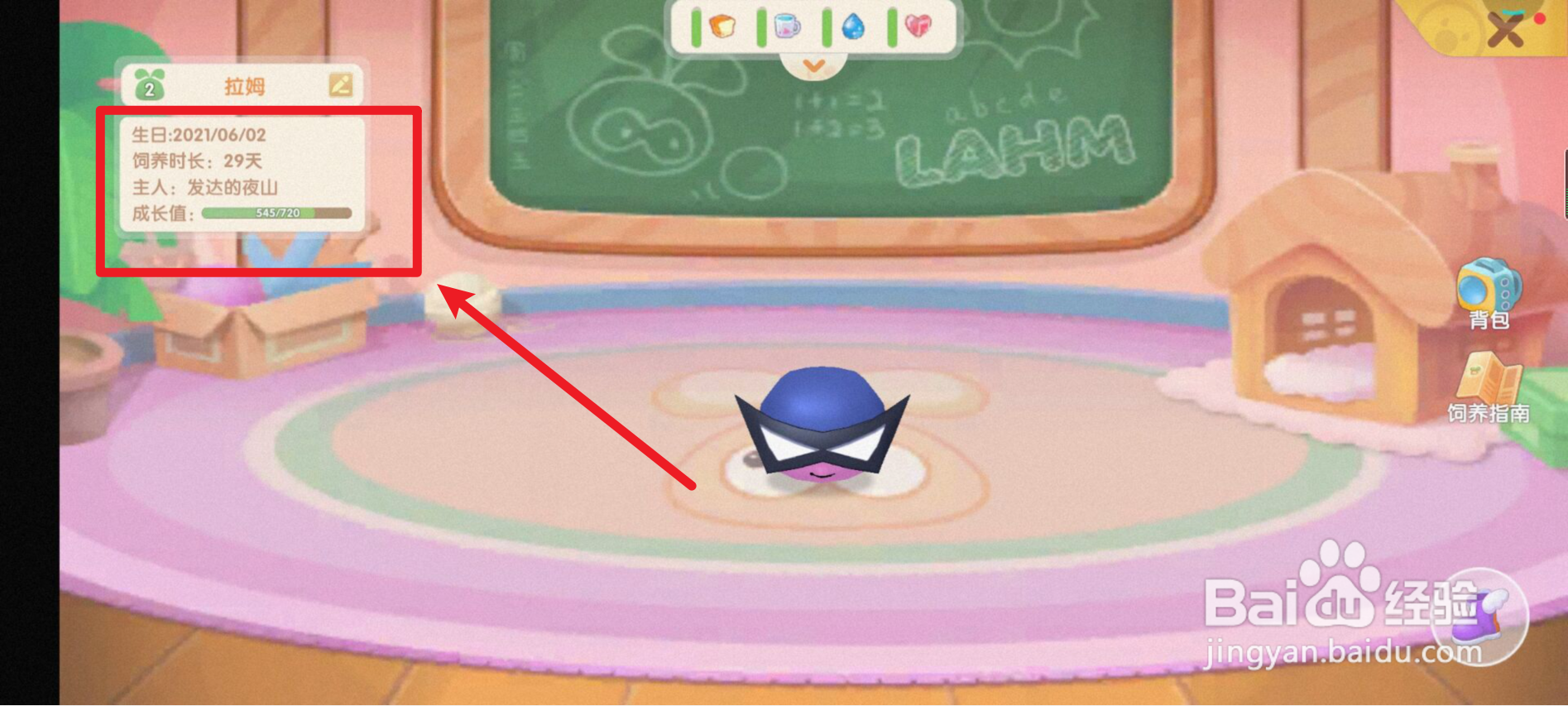 摩尔庄园如何让拉姆升级？