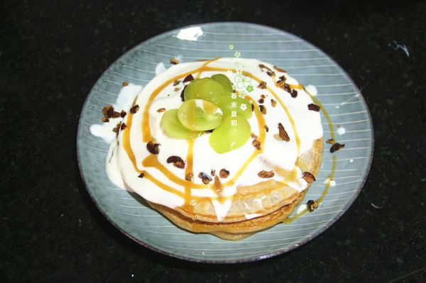 酸奶焦糖山核桃红豆松饼