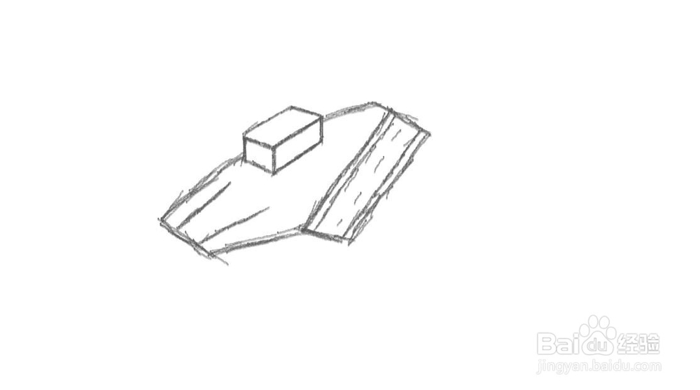 航空母舰的楼层怎么画