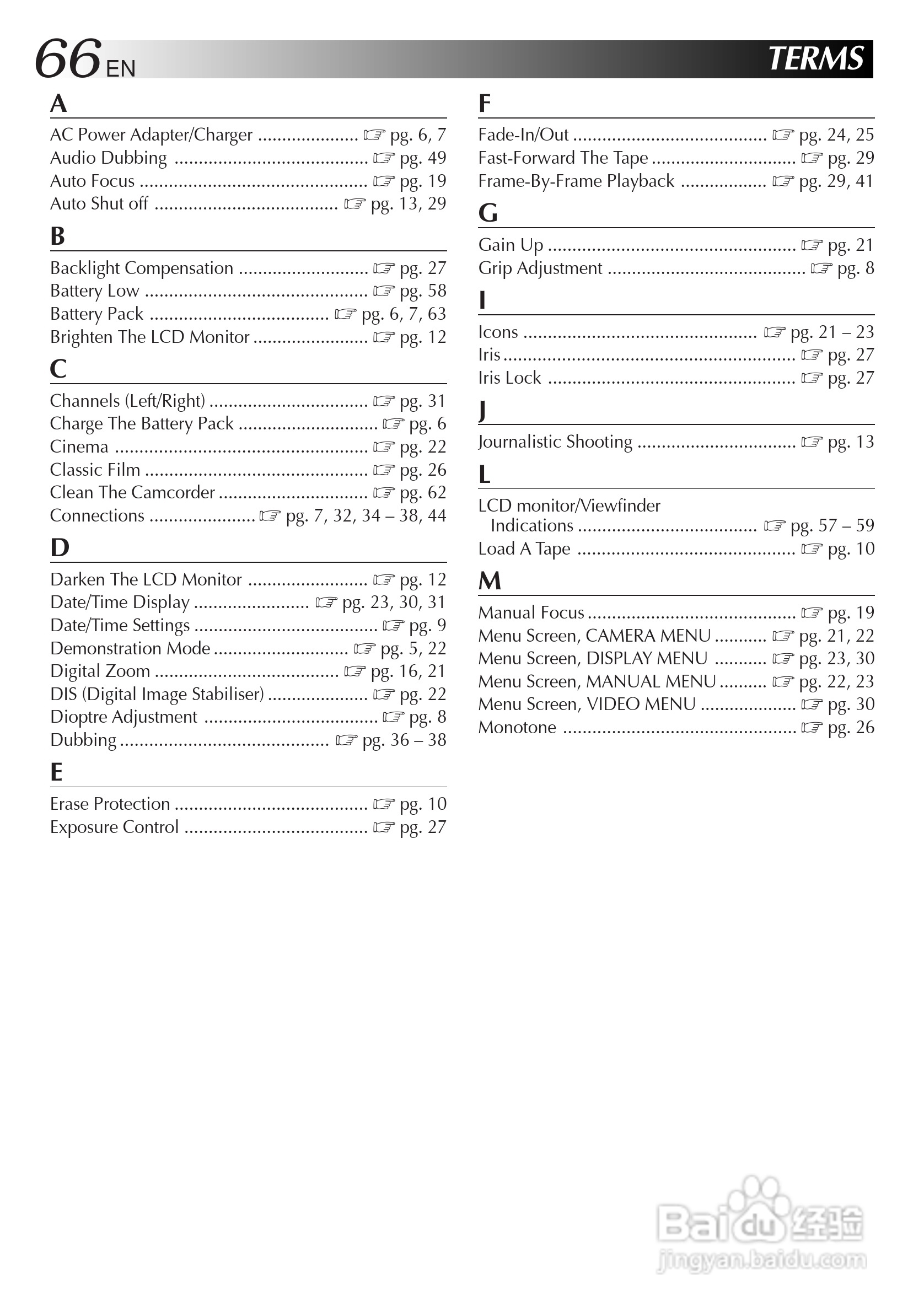 JVC GR-DVL300/107/100摄像机说明书:[7]