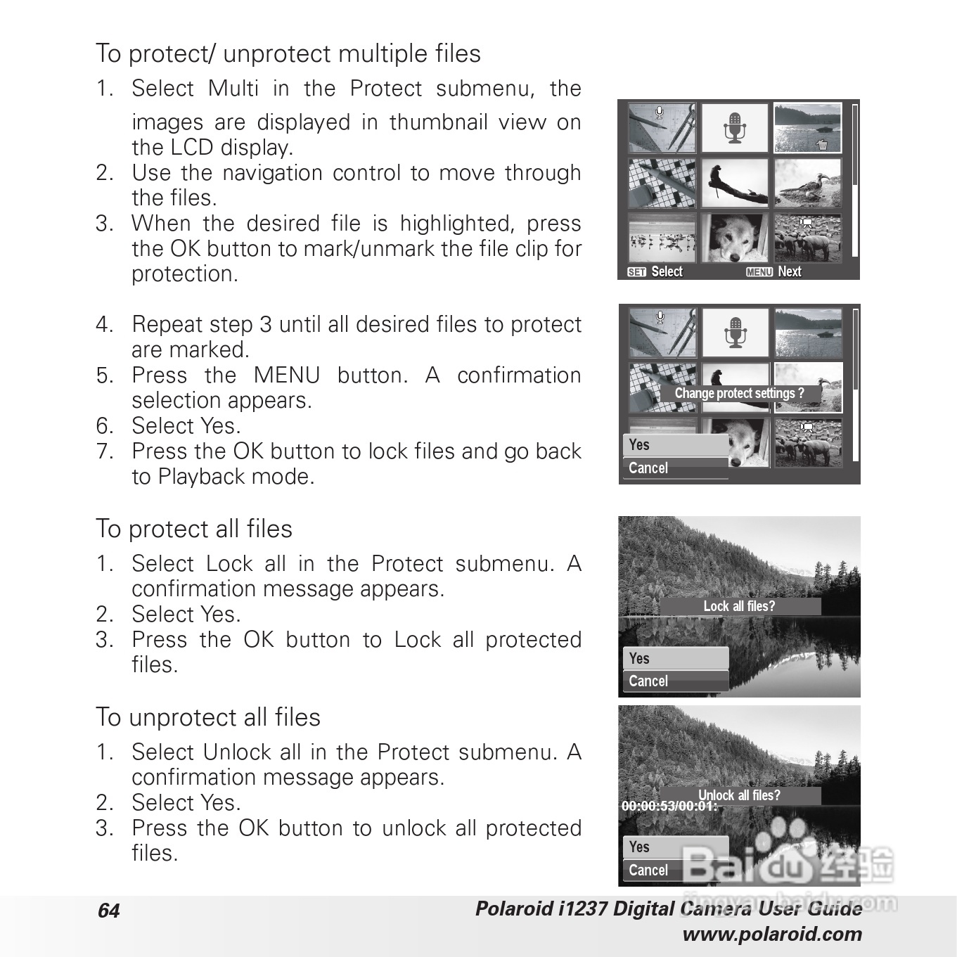 宝丽来Polaroid i1237数码相机使用说明书:[7]