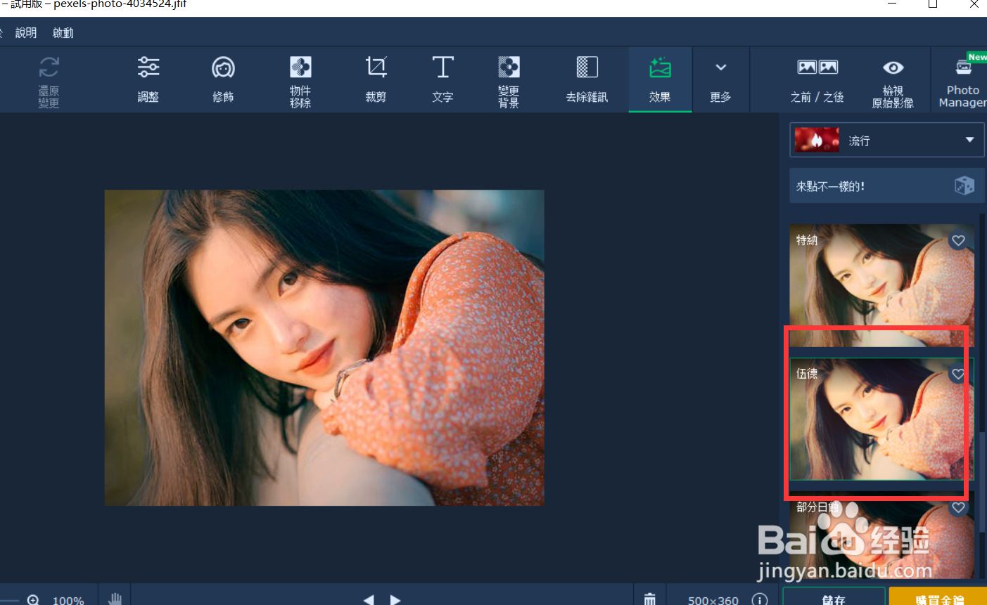 如何使用movavi的伍德滤镜效果