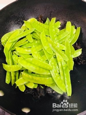 养生食补荷兰豆素炒山药的做法