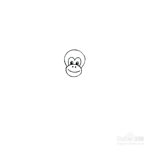 简笔画-如何画猴子的简笔画