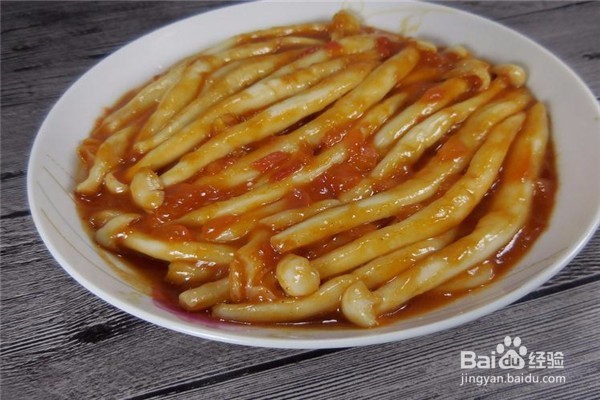 怎么做番茄炒海鲜菇