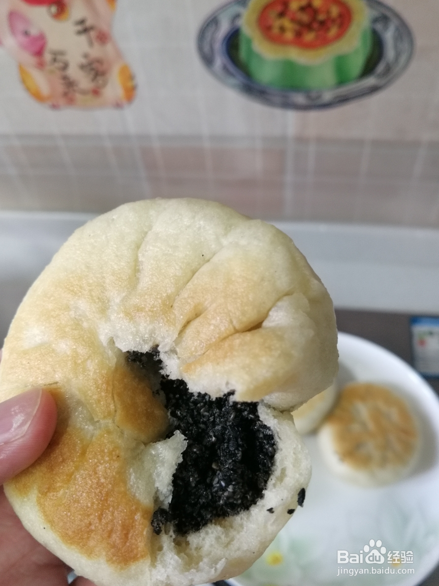 吃不胖的黑芝麻发面糖饼