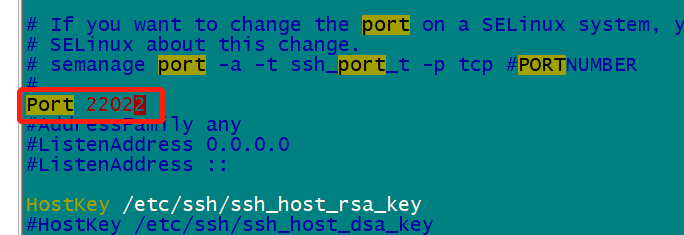 Centos7修改SSH默认端口方法