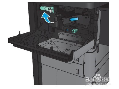 HP M830 如何清除前挡盖卡纸