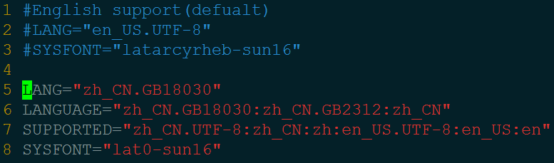 centos/redhat中文支持安装