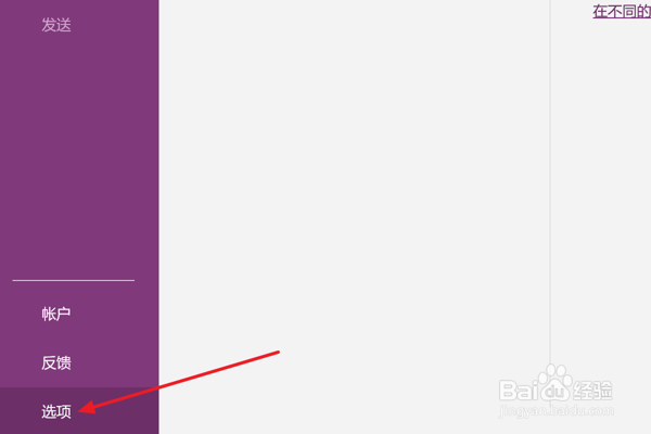 OneNote2021设置页面上显示笔记容器
