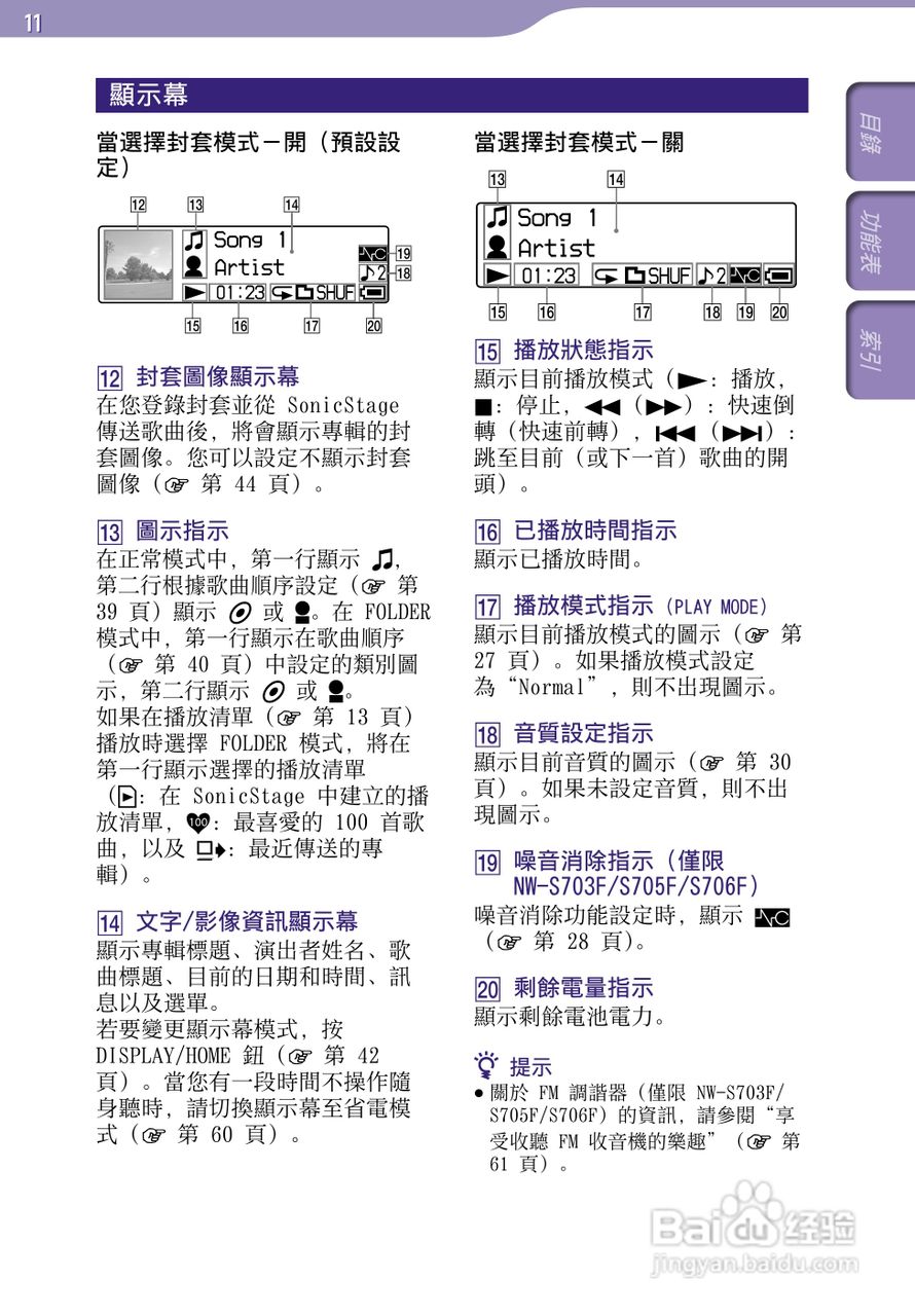 SONY索尼NW-S706F数码影音使用说明书:[2]