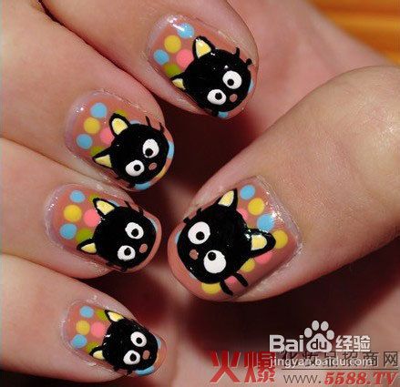 圣诞节临近分享美眉必备超萌美甲造型