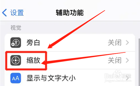iphone如何激活切换缩放方式