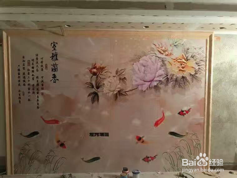 3D艺术瓷砖背景墙UV平板打印机生产流程