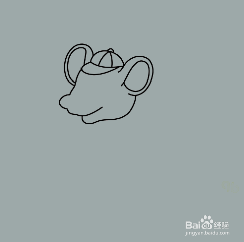 如何手工画可爱的老鼠简笔画?