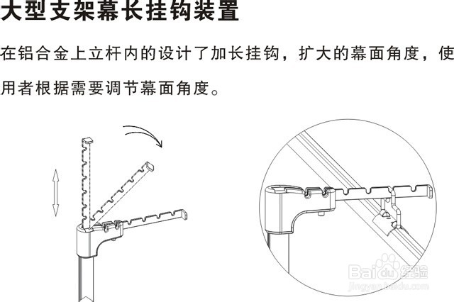 投影幕:支架幕