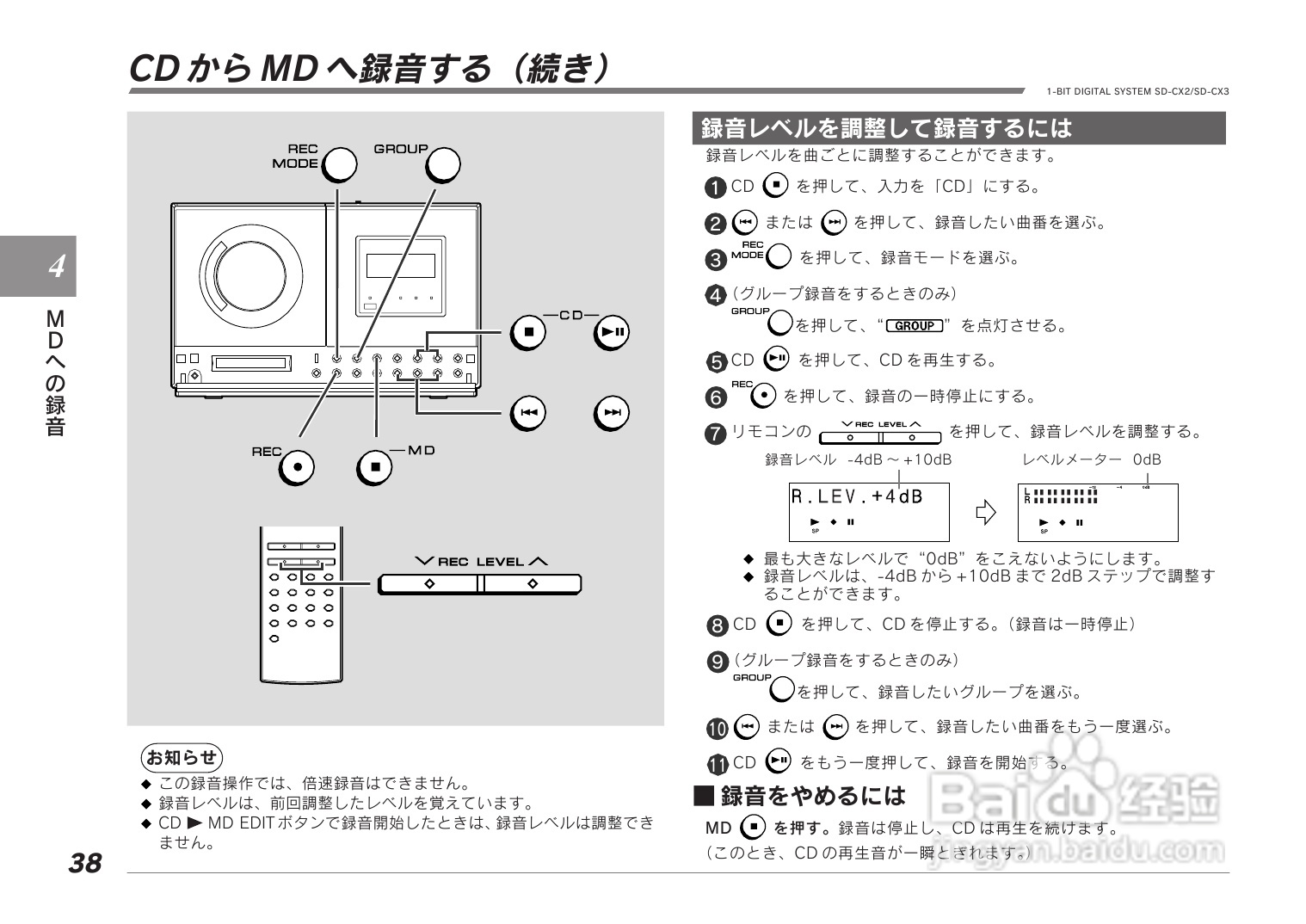 SHARP SD-CX2/CX3音响使用说明书:[2]