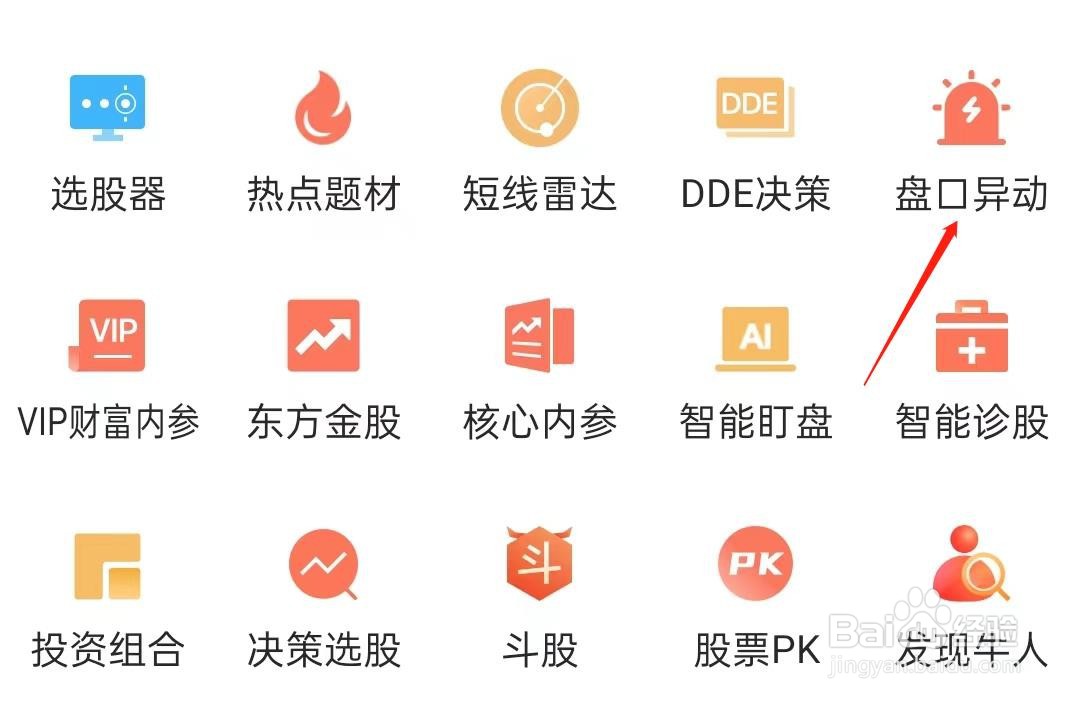 东方财富股票如何查看盘口异动