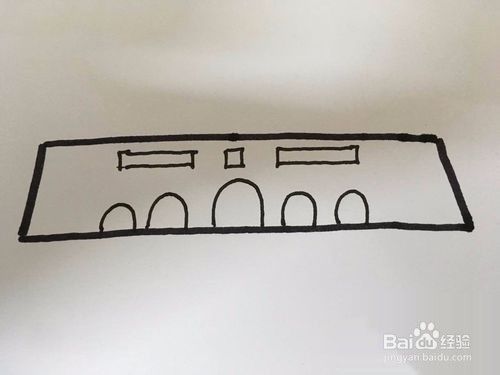 怎么畫北京天安簡筆畫