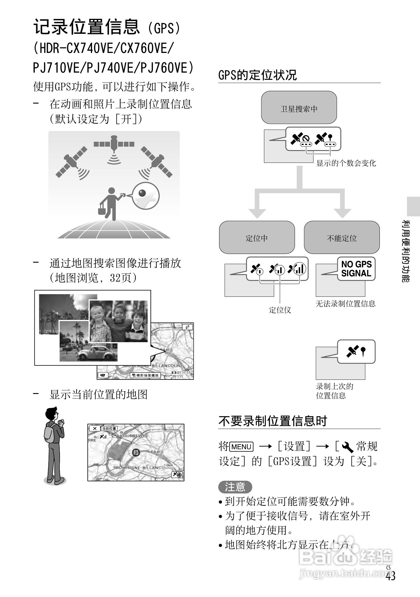 SONY索尼 HDR-CX760E CX760VE数码摄像机说明书:[5]