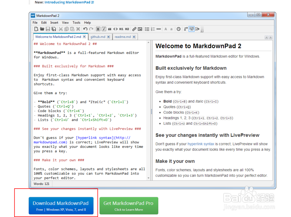 window安装markdownpad