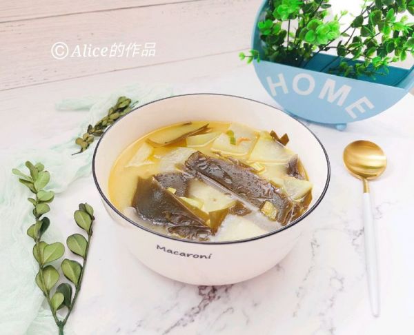 海带冬瓜虾皮汤