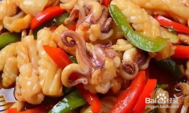 家庭制作爆炒鱿鱼