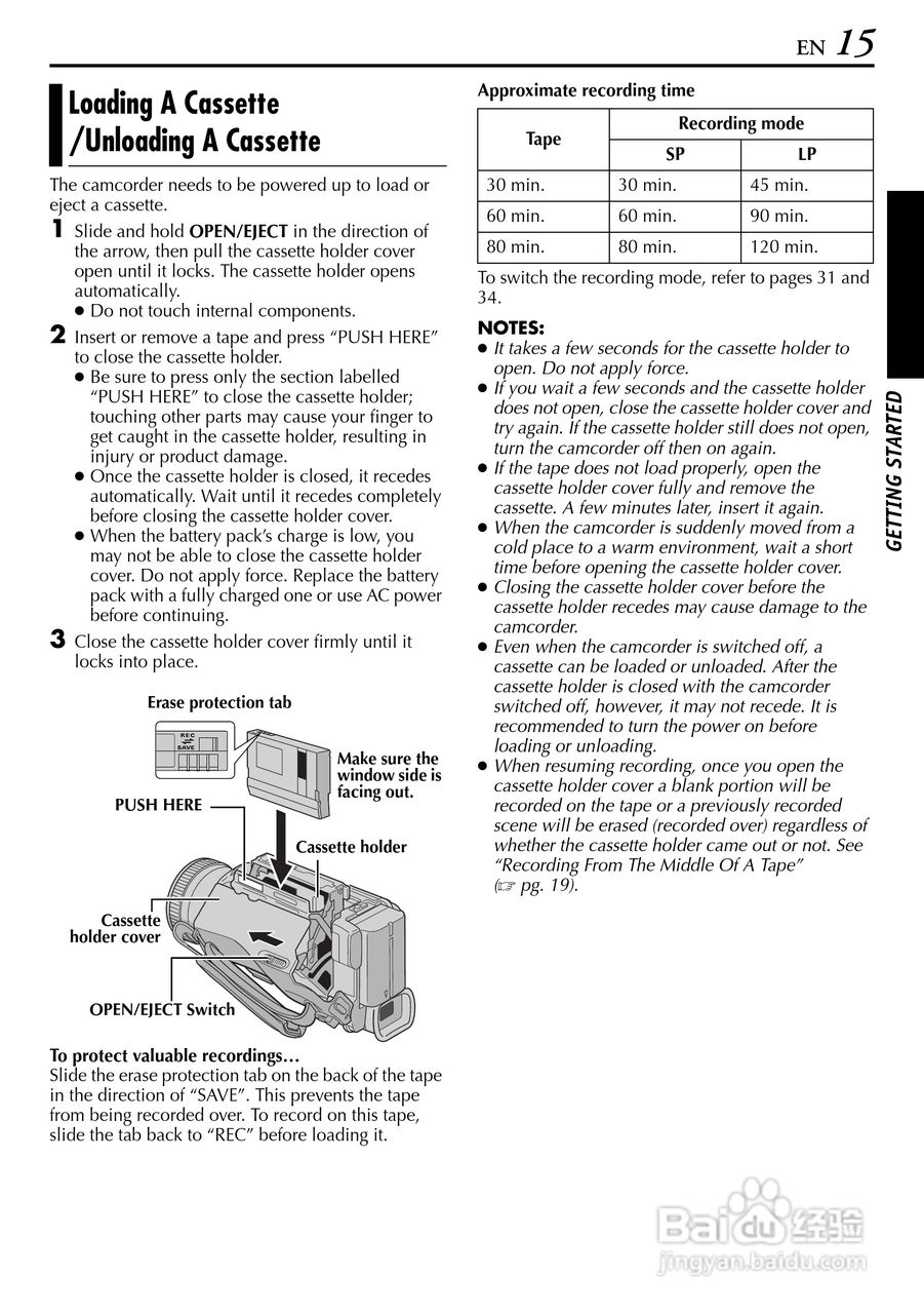 JVC GR-DV4000摄像机说明书:[2]