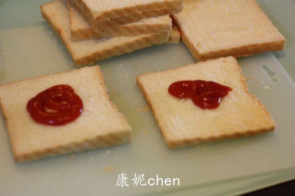 火腿杂蔬三文治