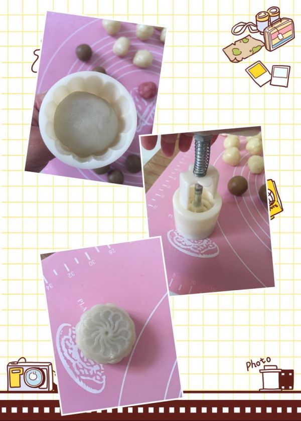 板栗馅儿冰皮月饼