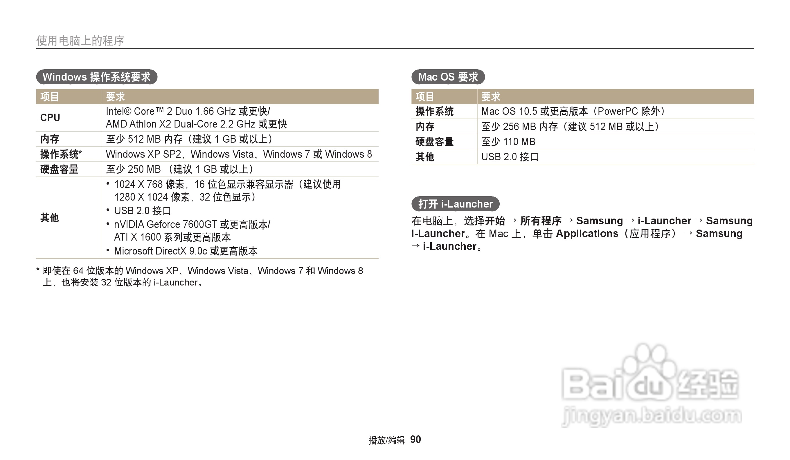 三星ES95数码相机说明书:[10]
