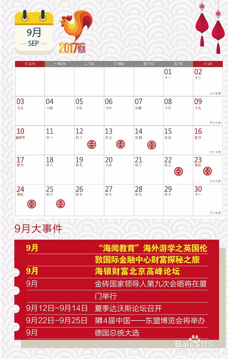 海银财富2017财经日历（全年篇总结分享）