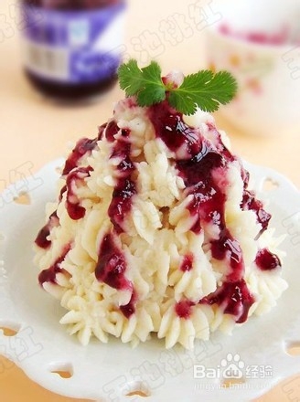 蓝莓山药的做法