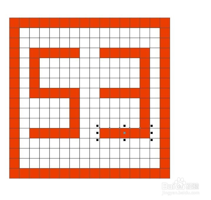 CorelDRAW中如何使用图纸工具做出规则的图形
