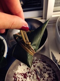 红豆蜜枣小脚粽