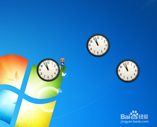 Windows7电脑如何在桌面打开时钟小工具