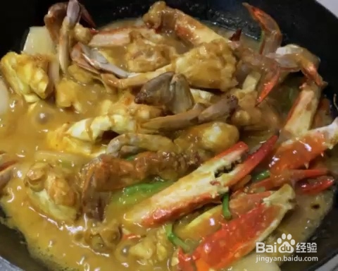 又酥又香的泰式咖喱蟹