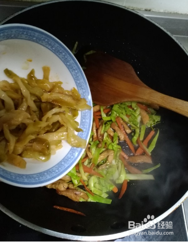 榨菜肉丝面的做法
