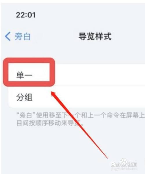 iPhone11Pro手机设置单一导览样式