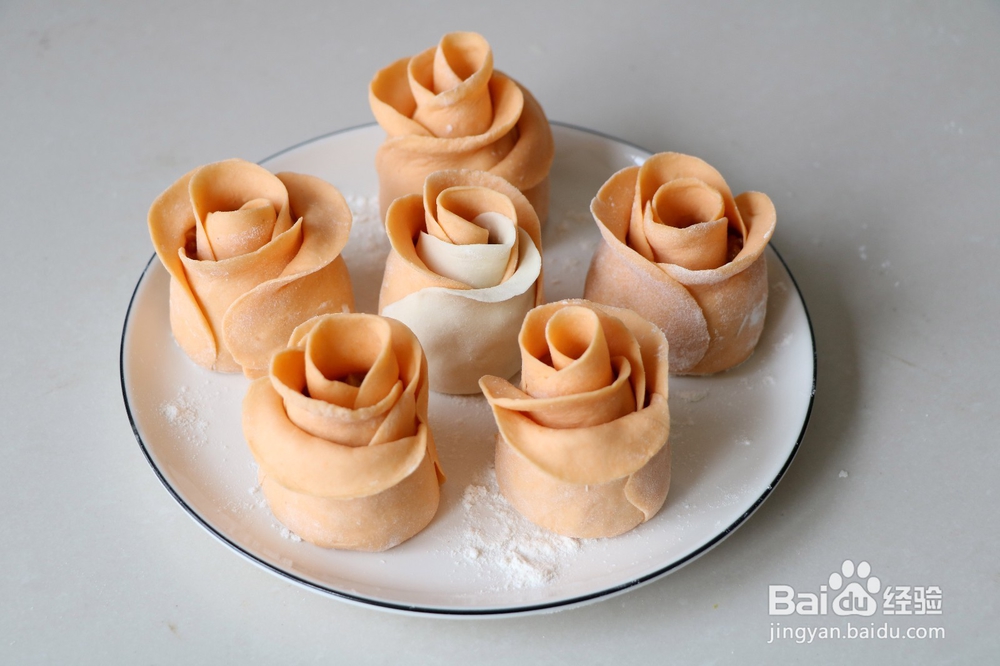 玫瑰花饺子 情人节饺子