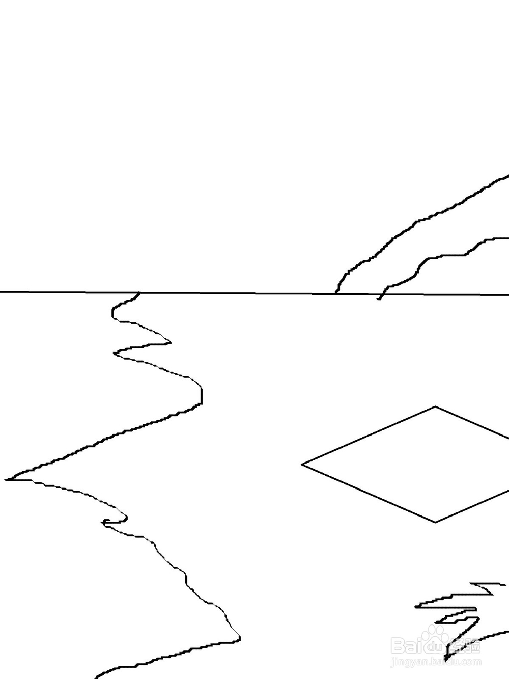 怎样简单画海滩风景画