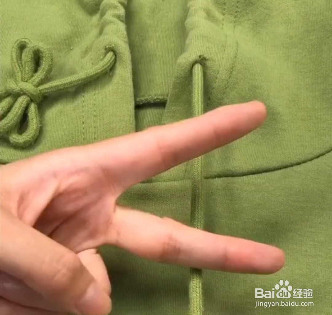 卫衣绳子的花样系法