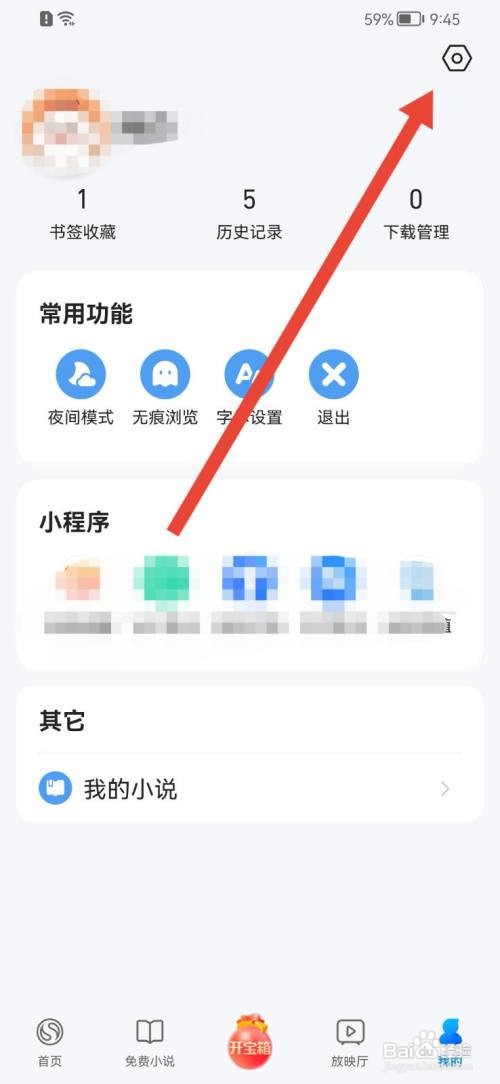 搜狗浏览器极速版如何设置首页显示小说模式？
