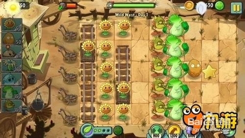 【图文】安卓ios《植物大战僵尸2》狂野西部第一