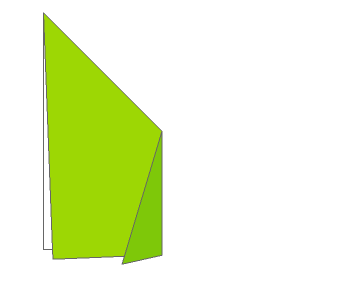 纸艺教程—折蹲着的狗