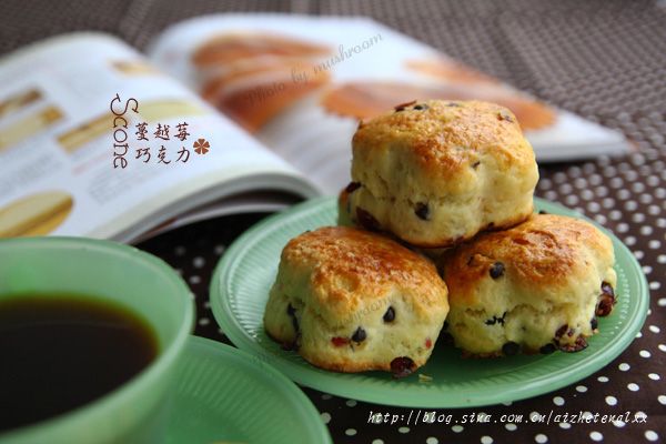 蔓越莓巧克力豆司康