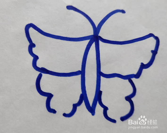 燕尾蝶的简笔画怎么画？